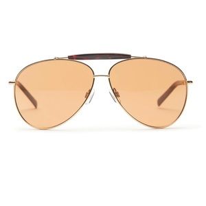 WeWoreWhat City Aviator Sunglasses in Orange